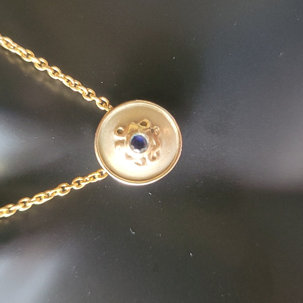 Krespi & White*two sided Diamond & Sapphire white & yellow gold